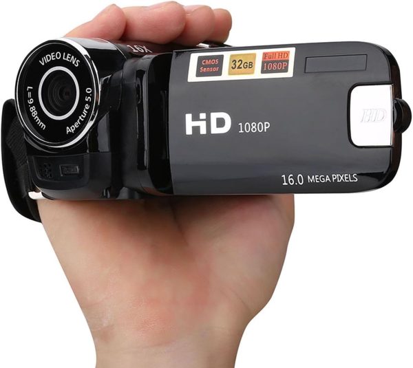 Camcorder, Full HD Handheld Video Camera 16X High Definition Digital Cam Recorder 2.4 Inch LCD Screen DV Camera for Vlogging Recording (US Standard) - Image 9