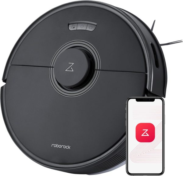 roborock Q7 Max Robot Vacuum and Mop, 30-Level Adjustable Water Flow, 4200Pa Suction, PreciSense LiDAR Navigation, No-Go & No-Mop Zones, 3D Mapping, App & Voice Control, Ideal for Pet Hair