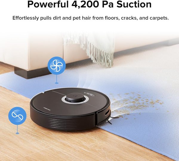 roborock Q7 Max Robot Vacuum and Mop, 30-Level Adjustable Water Flow, 4200Pa Suction, PreciSense LiDAR Navigation, No-Go & No-Mop Zones, 3D Mapping, App & Voice Control, Ideal for Pet Hair - Image 2